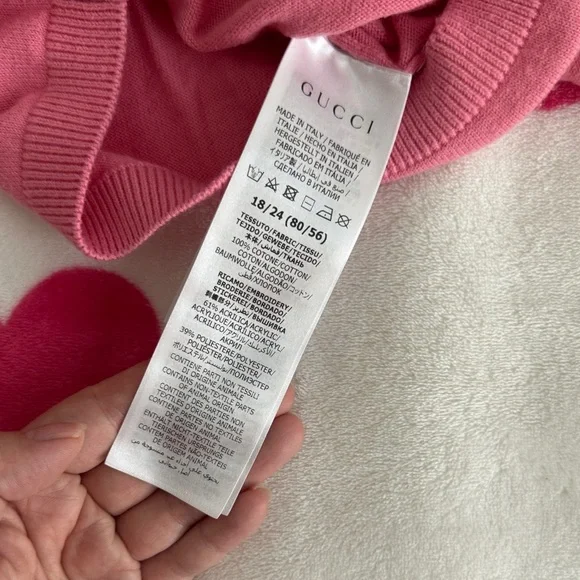 Gucci Kids Pink Sweater with Squirrel Embroidery - Picture 3 of 9